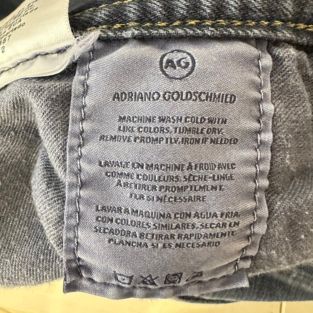 AG Adriano Goldschmied The Everett Slim Straight Mens 34X28 Dark Wash 360 Jeans - Picture 9 of 12